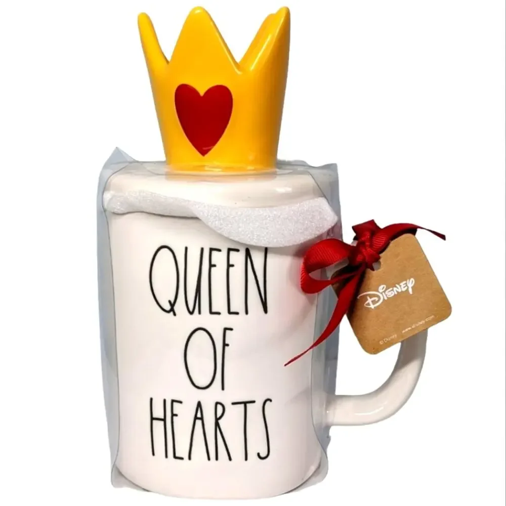 Disney Queen of Hearts topper mug by Rae Dunn NEW